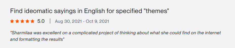 Upwork testimonial 12